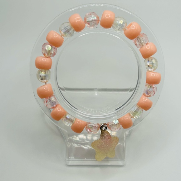 🍑Peach Candy Beaded Bracelet🍑 - Picture 3 of 6